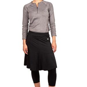 Black Knee-Length ballet Snoga Athletics skirt